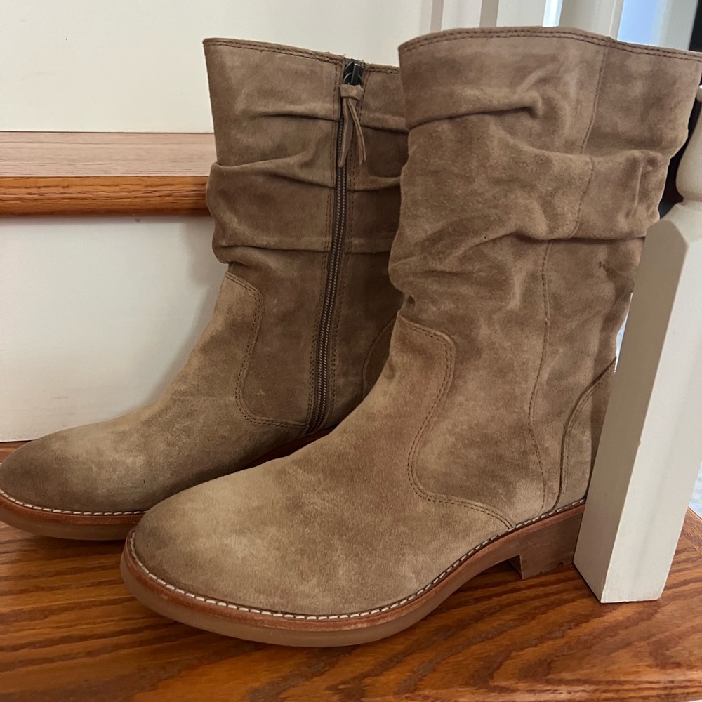Women's Sofft Tan Suede Boots